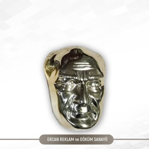 28 cm Pirinç Atatürk Maskı EDS-016